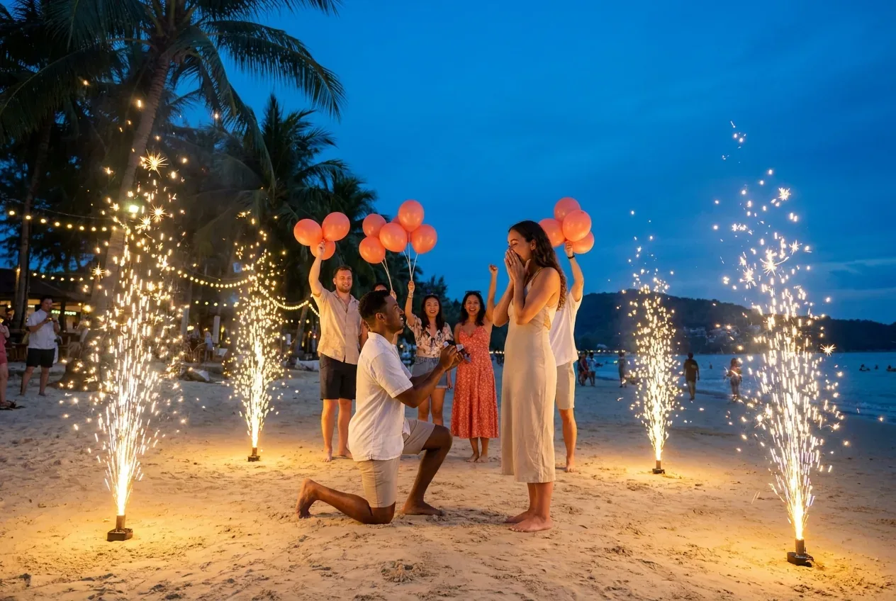 Fireworks & Cold Sparklers in Phuket — What's Allowed at Patong, Phuket, Thailand
