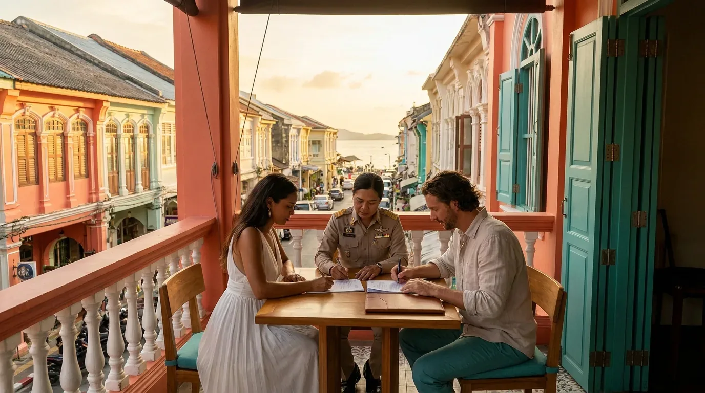 Getting Married in Thailand: Legal Guide at Phuket Old Town, Thailand