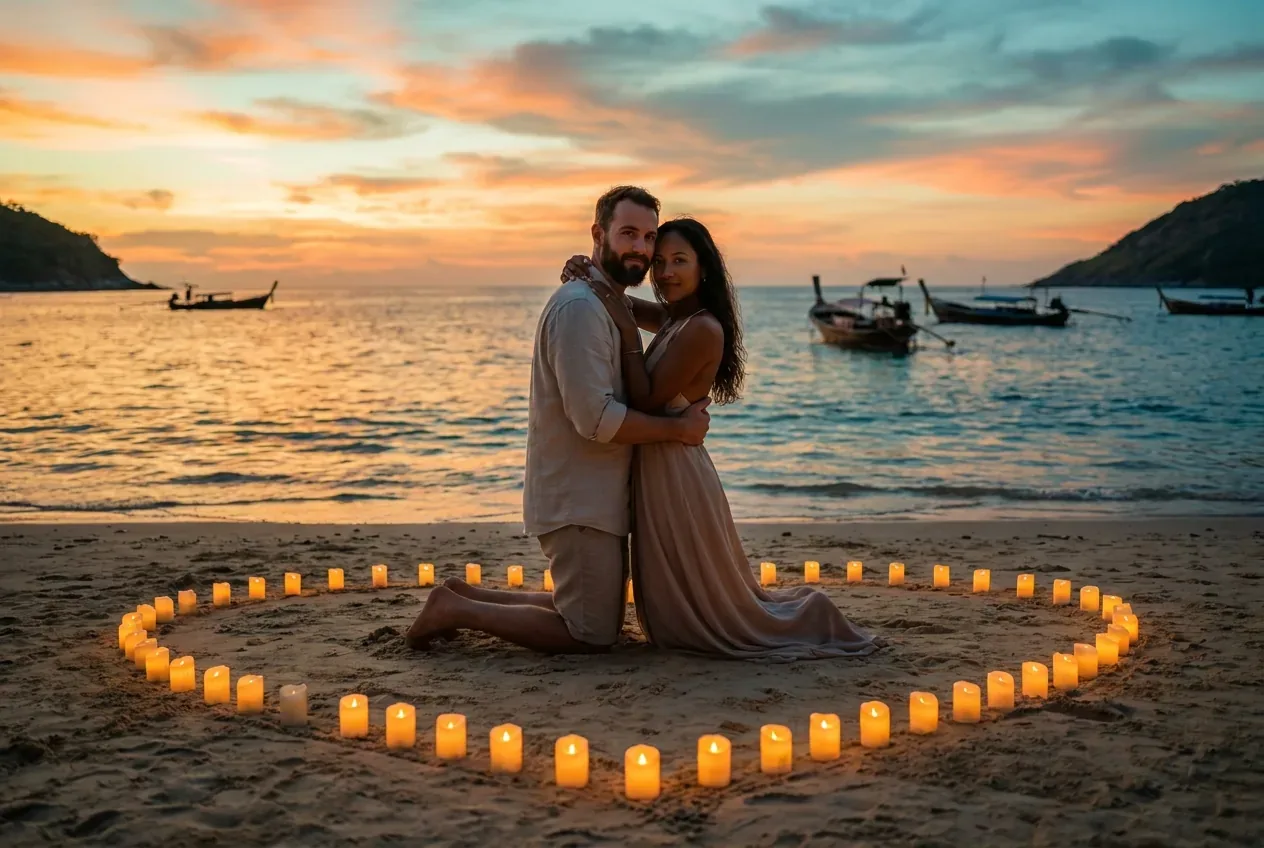 One question. One evening. One perfect “Yes.” at Promthep Cape, Phuket, Thailand