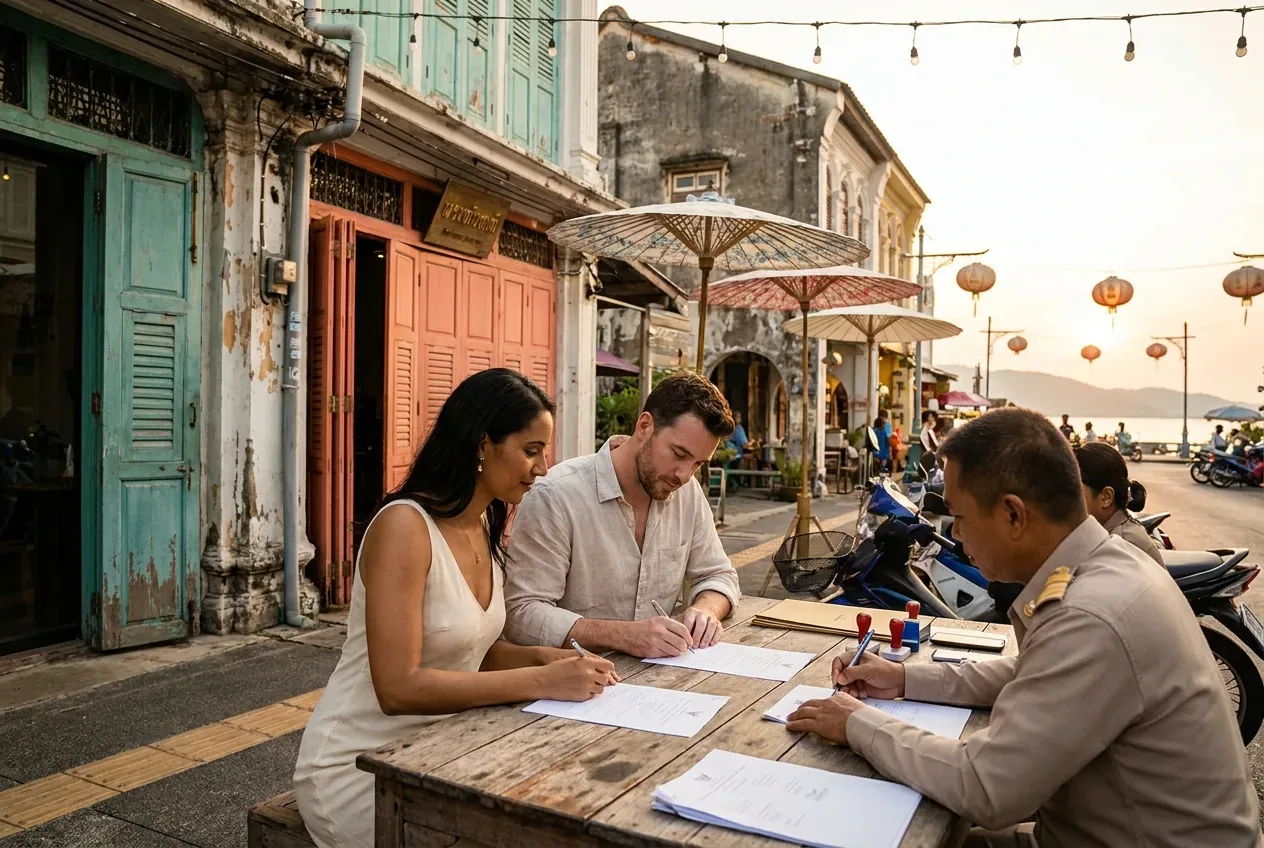 Legal Marriage in Thailand — Documents & Steps at Phuket Old Town, Thailand